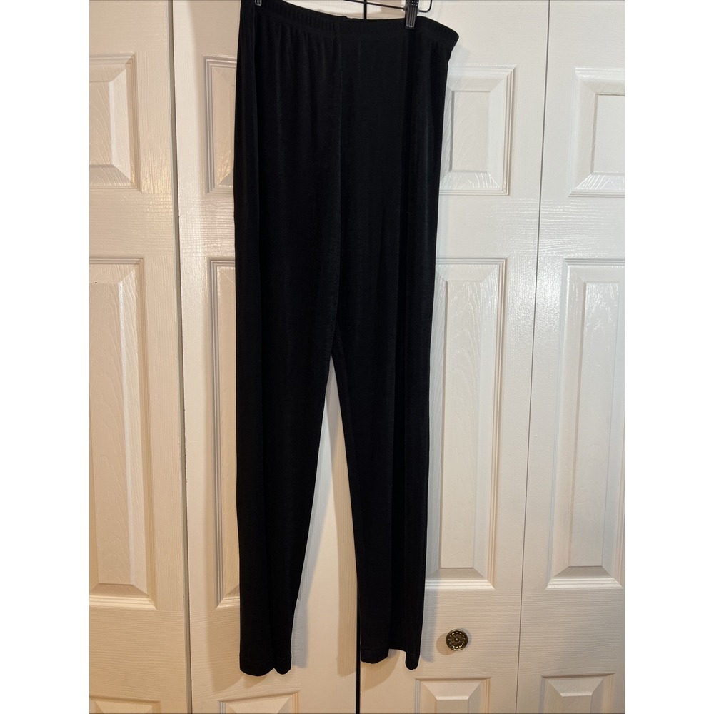 Costa‎ Moda Women's Size 14 Toulouse Black Pants Comfy Roomy Stretchy NWT